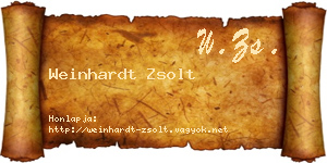 Weinhardt Zsolt névjegykártya