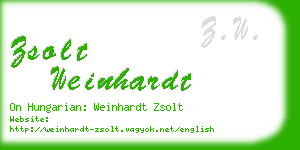 zsolt weinhardt business card